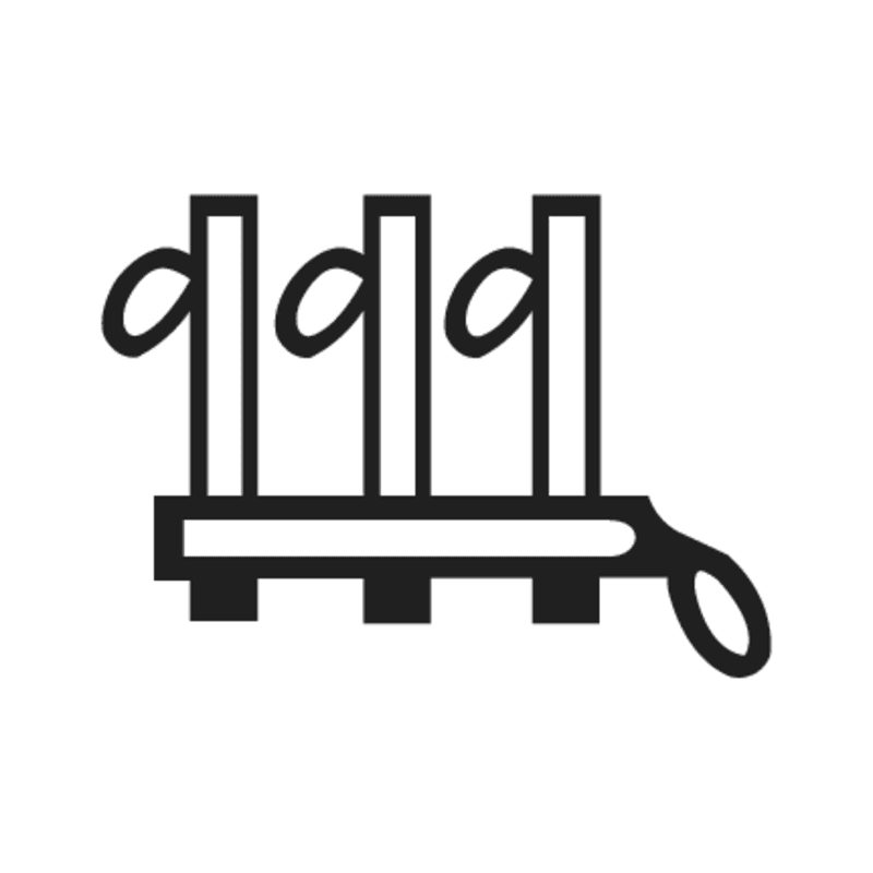 D61 — signe représentant à l'origine les orteils